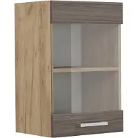 Vicco R-Line Glazen keukenkast – 40 cm Edel grijs