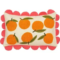 Mica Decorations Sierkussen Vita Wit / Oranje / Roze 65 X 45 Cm
