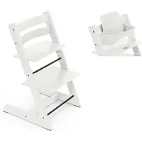 Stokke Tripp Trapp kinderstoel beuken/wit incl. babyset V2 wit