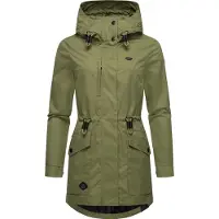 Ragwear Functionele jas 'Alysa' olijfgroen / zwart