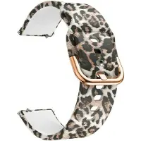 Strap-it Smartwatch bandje 20mm - siliconen bandje leopard / luipaard print geschikt voor Polar Ignite / Ignite 2 / Ignite 3 / Unite / Pacer - Huawei Watch GT 2 42mm / GT 3 42mm / GT 3 Pro 43mm