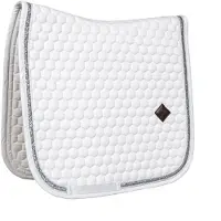 Kentucky Horsewear Horsewear - Zadeldoek glitter band dressage wit/silver