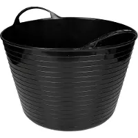 Benson Flexibele opbergmand - 12 liter - zwart - multifunctioneel - met hengsels