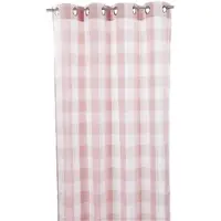 2lif Marbella gordijn roze geblokt 140 cm x 260 cm