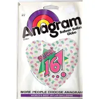 Anagram folieballon - sweet 16