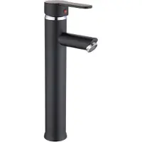 Viking Choice Wastafelkraan - Zwart Chroom - 31.2cm Hoog - Staand - Modern Design