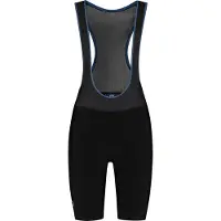 Rogelli Core Fietsbroek Dames - Met Zeem en Bretels - Wielrenbroek - Zwart/Blauw - Maat L