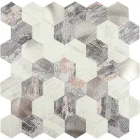 BES LED Zelfklevend Mozaiek Hexagon Nature