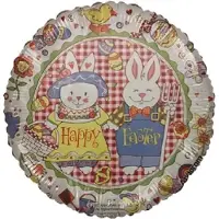 Anagram folieballon - happy easter - 42 cm - leeg
