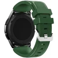 Strap-it Smartwatch bandje - siliconen bandje geschikt voor Huawei Watch GT 2 42mm / GT 3 42mm / GT 3 Pro 43mm - Amazfit GTS 1-2-3-4 - Mini / Bip / GTR 42mm - legergroen