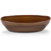 Serax Uncharted Out of Lines ovale bowl 23x12cm H5.5cm ocher