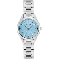 Bulova Sutton Dames Zilveren Horloge 96P250