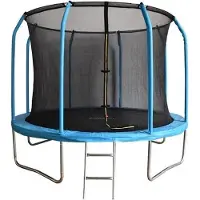 Viking Choice Trampoline - 305 cm - Met Veiligheidsnet en Ladder - Blauw/Zwart - Stevig Frame - 2 Jaar Garantie