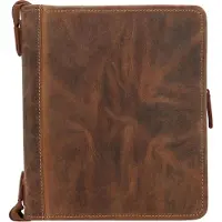 Greenburry Vintage lederen schrijfmap 26 cm bruin