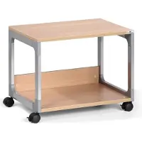 Durable table de bureau mobile Multi Trolley 48, 2 tablettes