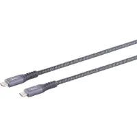 S-Impuls Premium USB-C naar USB-C kabel - USB4 (tot 20 Gbit/s) - PD tot 100W - video tot 4K 60Hz / zwart - 2 meter