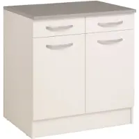 Parisot Onderkast Eko 80cm 2 deuren & 2 lades - wit
