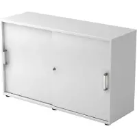 Hjh OFFICE PRO BETA 1752S - Wit Hoogte van de map | 2 OH Schuifwandkast Chrome metaal handgreep