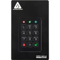 Apricorn Aegis Fortress L3, 1 TB, 3.2 Gen 1 (3.1 Gen 1), 5400 RPM, zwart