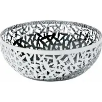 Alessi Cactus! fruitschaal rond ø 21 cm staal wit