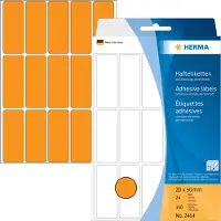 Herma Multipurpose-etiketten, 20 x 50 mm, fluor oranje, permanent hechtend, om met de - 2 stuks