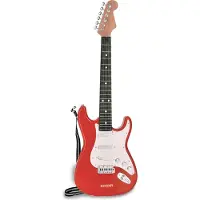 Bontempi 241300 - Elektrische gitaar met schouderband, rood