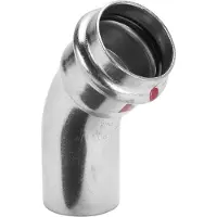 Viega 1126.1 - Kromming 45º 1126.1 Diameter 42mm Staal