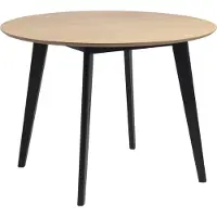 Fonq basic Crow Eettafel - Ø 105 cm - Eiken / Zwart