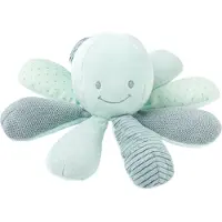 Nattou Octopus multi-activiteiten (rammelaar, ritselend papier, scouic) - Multi-materiaal - Groen