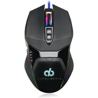 Veho GZ1 Muis Ambidextrous USB Type-A Optisch 6400 DPI (Bedraad), Muis, Zwart