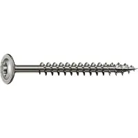 Spax SPAANPLAATSCHROEF 8,0X80 RVS T-STAR TORX T40 VOLDRAAD DISCUSKOP