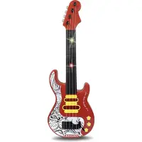 Bontempi Elektrische Rockgitaar Toy Band Star - Speelgoedinstrument - Rood
