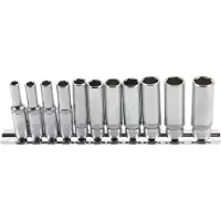 Bgs - Doppenset lang 1/4 - 11 delig INCH ! - Engelse maten - 3/16, 7/32, 1/4, 9/32, 5/16, 11/32, 3/8, 13/32, 7/16 en 1/2" (zeskant) 2429