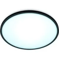 WiZ Connected WiZ Plafonnier Superslim - Toutes les Nuances de Lumière Blanche - Noir