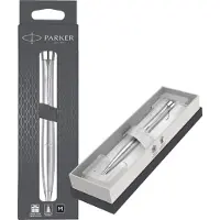 Parker Urban Twist Balpen | Metro Metallic | medium penpunt met blauwe inkt | in Ophangbare Geschenkverpakking