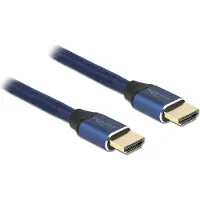 DeLOCK Ultra High Speed HDMI Cable 48 Gbps 8K 60 Hz blue 0.5 m certified