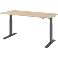 Hjh OFFICE PRO XMKA 19 G - 180 x 80 Eiken Tafelhoogte I Elektrisch in hoogte verstelbaar