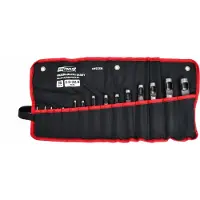 AWTOOLS , lederstempels, set van 15 stuks