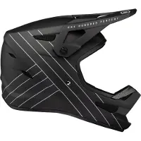 100% Status zwarte Jeugd Downhill Helm