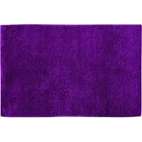 MSV Badkamerkleedje/badmat voor op de vloer - paars - 45 x 70 cm - Badmatjes