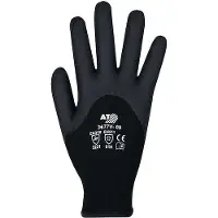 Asatex Koudebestendige handschoen | maat 11 zwart | EN 388, EN 511 PSA-categorie II | terry-lussen | 6 paar - 3677V/11 3677V/11
