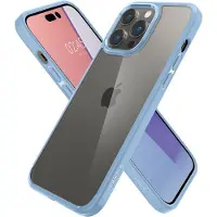 Spigen Doorzichtig Hybrid iPhone 14 Pro Max Hoesje Blauw