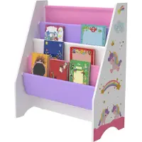 En.casa Kinderrek Fisterra 74x62x29 cm eenhoornmotief