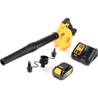 DeWalt DCV 100 M1 18 V accu blazer/bladblazer + 1 x DCB 182 4.0 Ah accu + DCB 115 lader