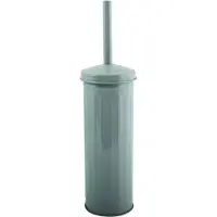 Spirella MSV Industrial Toilet/wc-borstel houder - metaal - licht grijs - 38 cm - Toiletborstels