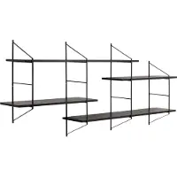 Molecule Actona Belfast Wandrek Stalen Frame Melamine Planken