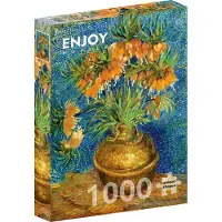 Enjoy Puzzle Vincent Van Gogh - Keizerlijke parelmoervlinders in een koperen vaas (1000 stukjes)