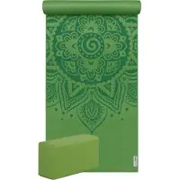 Yogistar Yoga-Set Starter Edition - spiral mandala (Yogamatte + 1 Yogablock)