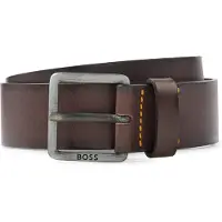 BOSS Riem donkerbruin, Effen