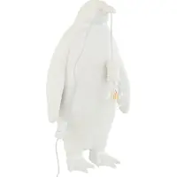 J-Line Tafellamp pinguïn resine wit large